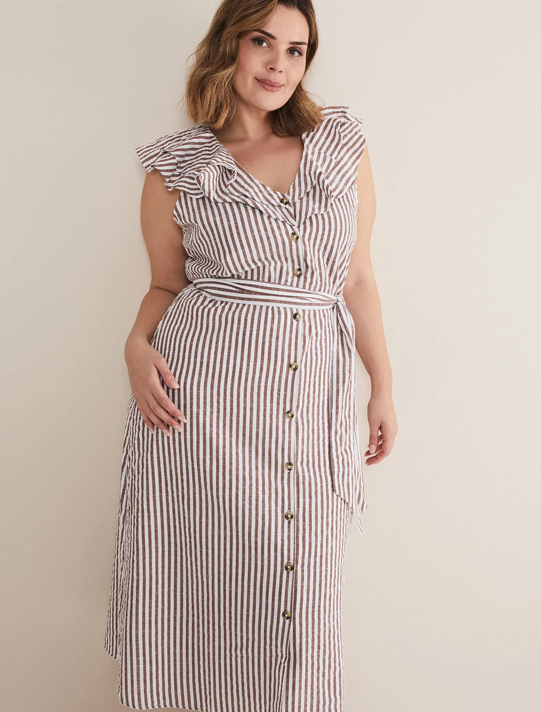 Jamilla Striped Midi Dress
