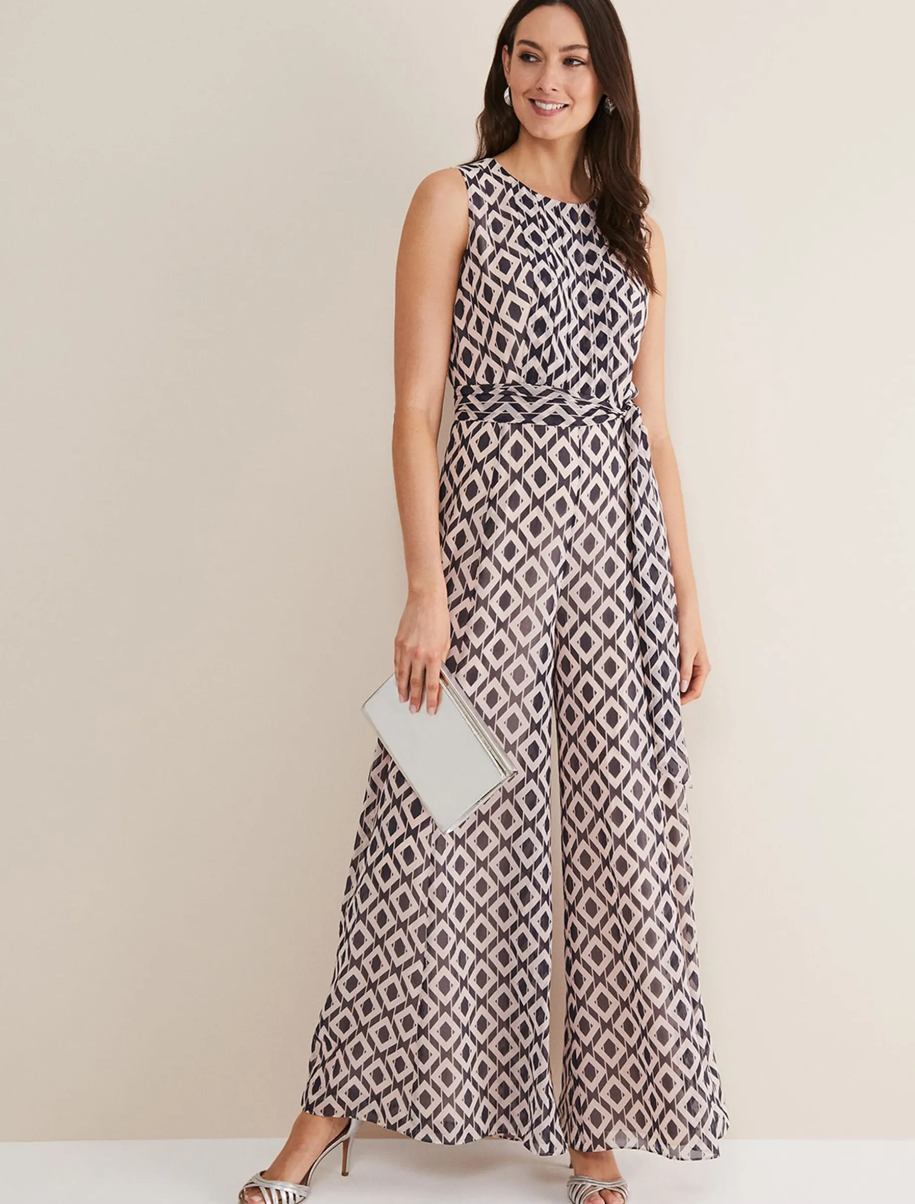 Janine Printed Diamond Jumpsuit