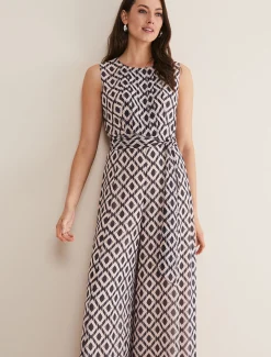 Janine Printed Diamond Jumpsuit