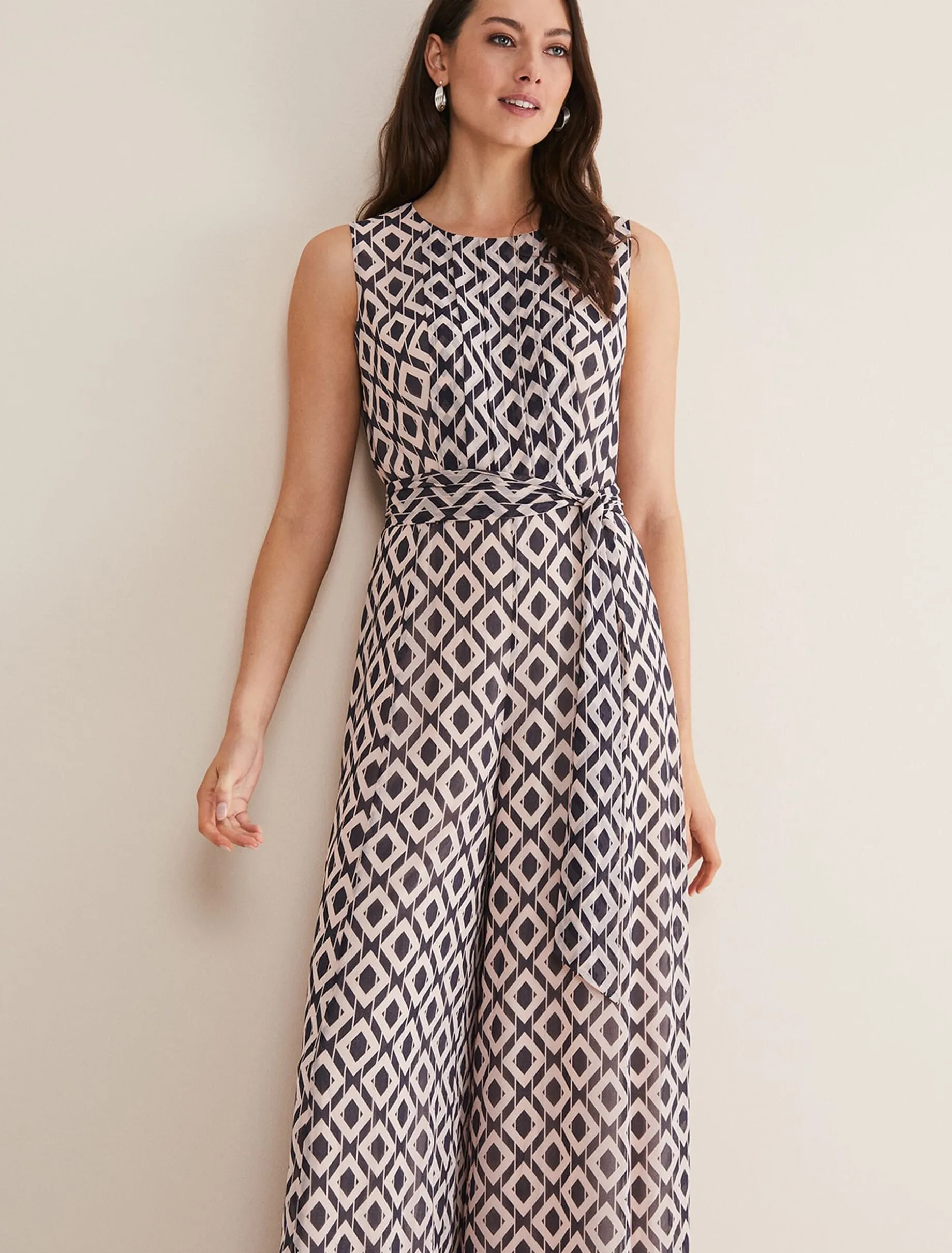Janine Printed Diamond Jumpsuit