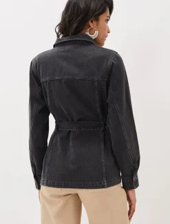 Jannah Denim Belted Shacket