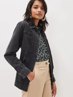 Jannah Denim Belted Shacket