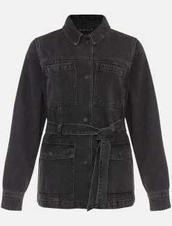Jannah Denim Belted Shacket
