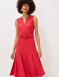 Jayne Belted Panelled Dress