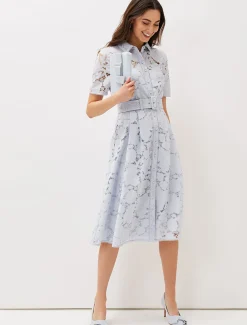 Jaynie Lace Shirt Dress
