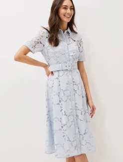 Jaynie Lace Shirt Dress