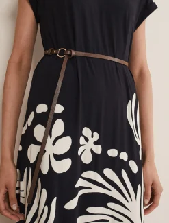 Jeanne Placement Print Jersey Maxi Dress