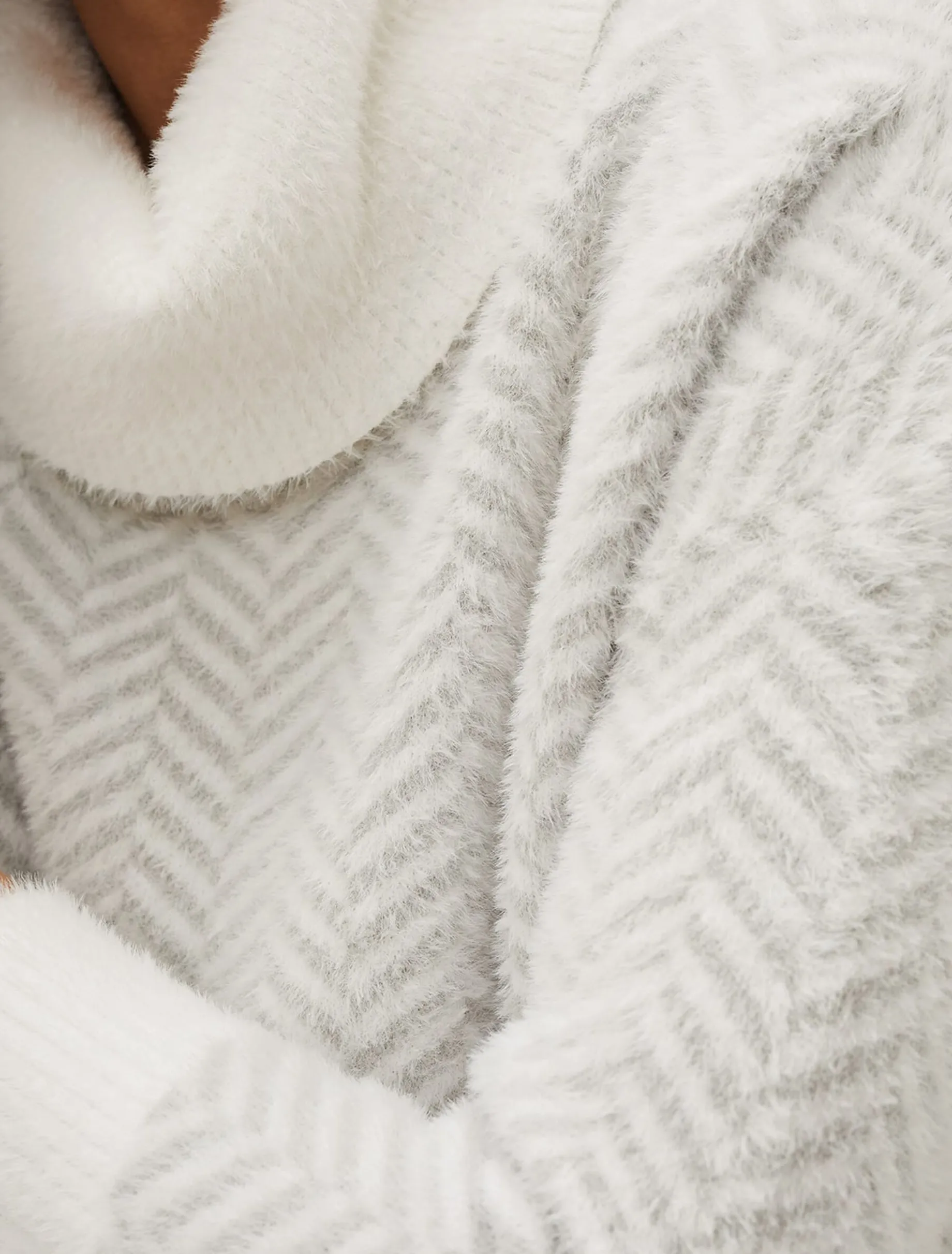Jess Chevron Jacquard Chunky Jumper