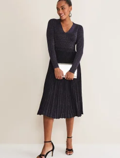 Jessamine Shimmer Knit Dress