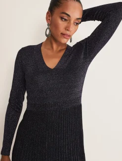 Jessamine Shimmer Knit Dress