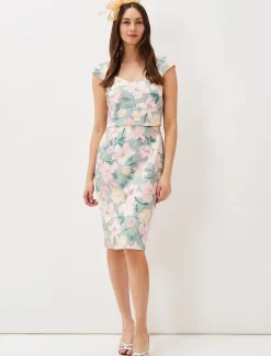 Jessia Floral Scuba Dress