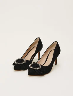 Jewel Front Bow Court Shoe