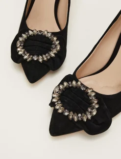 Jewel Front Bow Court Shoe