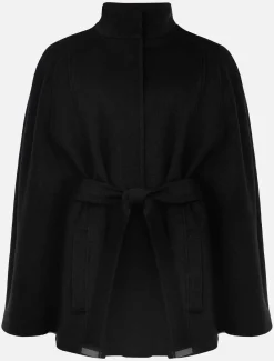 Jodie Wool Blend Cape Coat