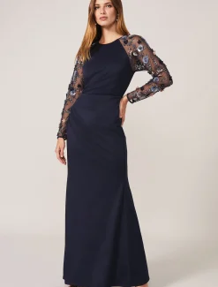 Jody Sequin Sleeve Maxi Dress