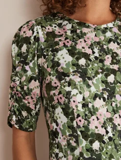 Jolee Printed Jersey Dress