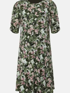 Jolee Printed Jersey Dress