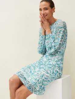 Jolie Swirl Mesh Dress