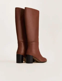 Jordan Leather Long Knee Boots