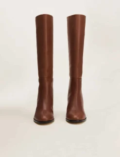 Jordan Leather Long Knee Boots