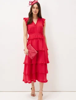 Josephina Tiered Midi Dress