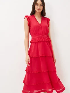 Josephina Tiered Midi Dress