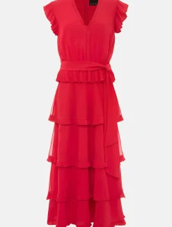 Josephina Tiered Midi Dress