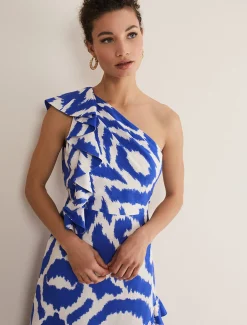 Joy One Shoulder Midi Dress