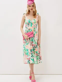 Joyce Printed Fit & Flare Dress