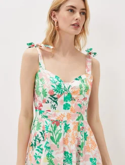 Joyce Printed Fit & Flare Dress