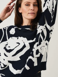 Judie Jacquard Rose Jumper