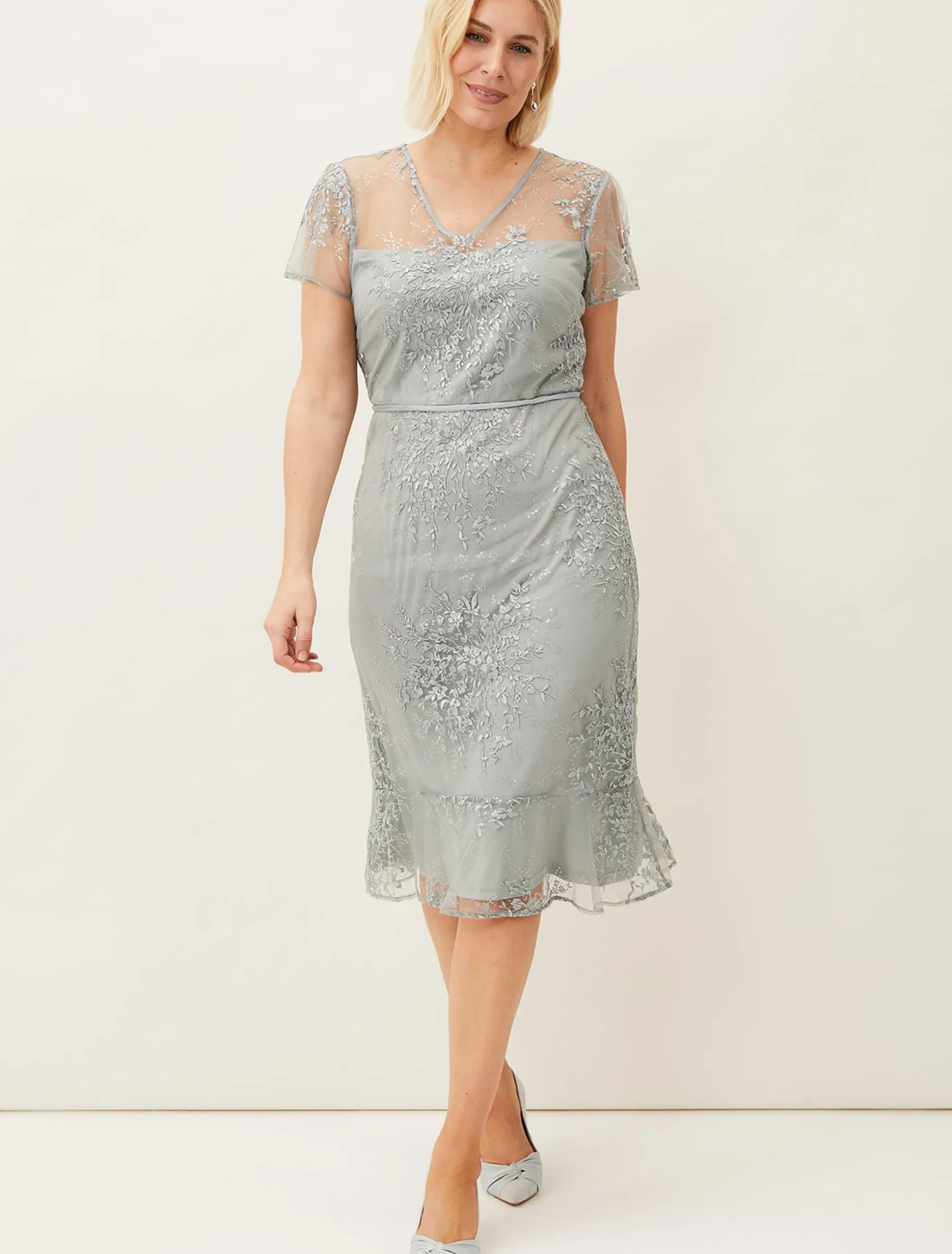 Juliana Floral Embroidered Dress