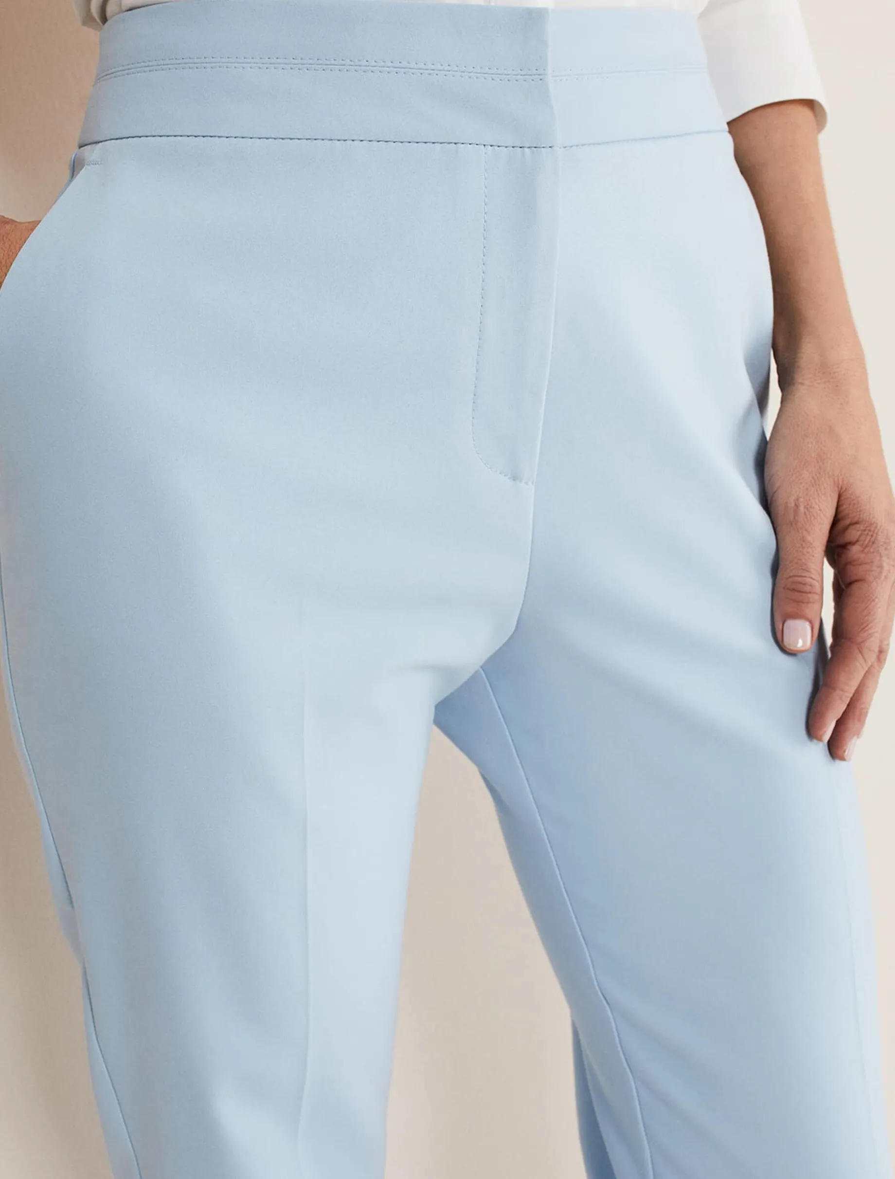 Julianna Cropped Straight Leg Trousers