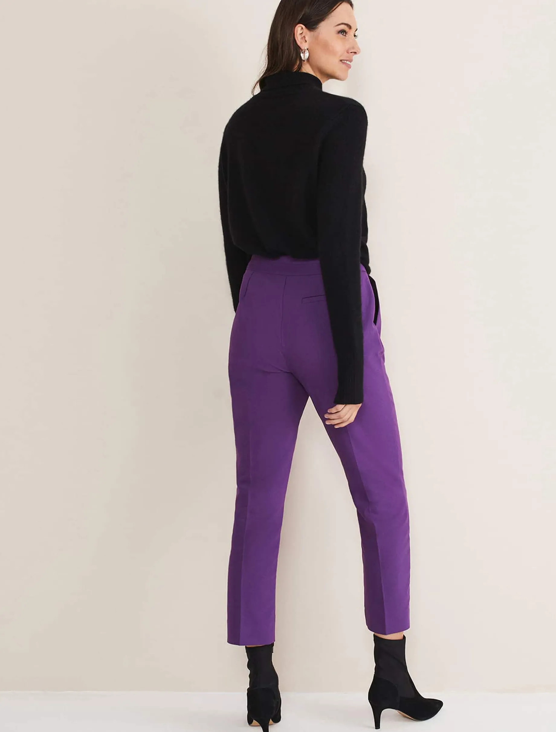 Julianna Cropped Straight Leg Trousers