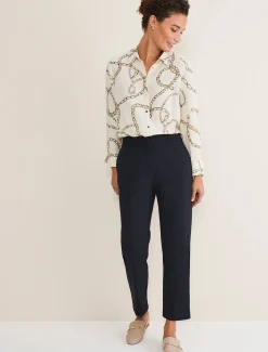Julianna Cropped Straight Leg Trousers