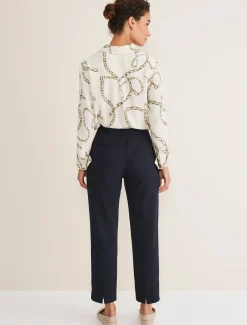 Julianna Cropped Straight Leg Trousers