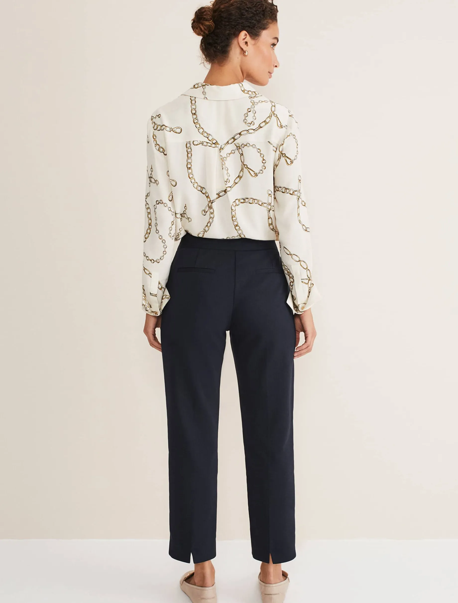 Julianna Cropped Straight Leg Trousers