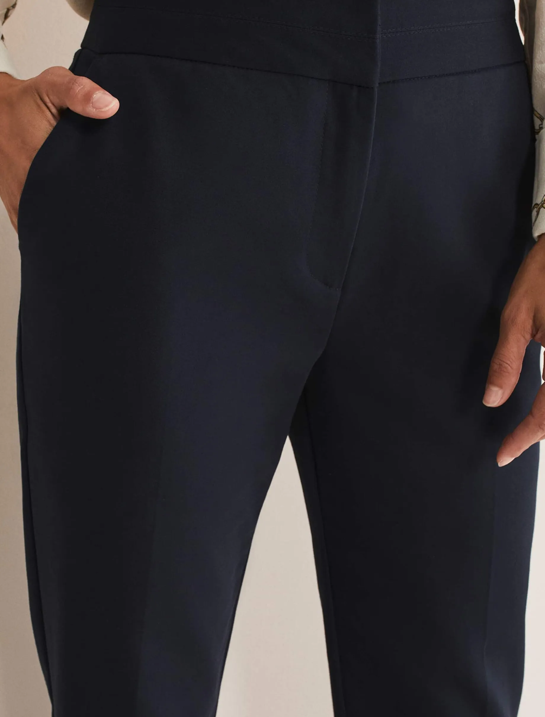 Julianna Cropped Straight Leg Trousers