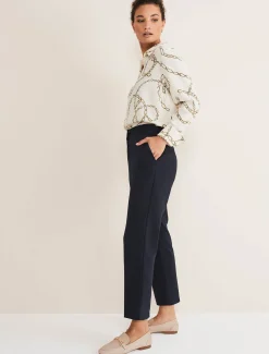 Julianna Cropped Straight Leg Trousers