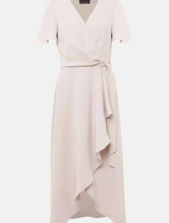 Julissa Ruffle Wrap Midi Dress