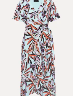 Julissa Ruffle Wrap Midi Dress