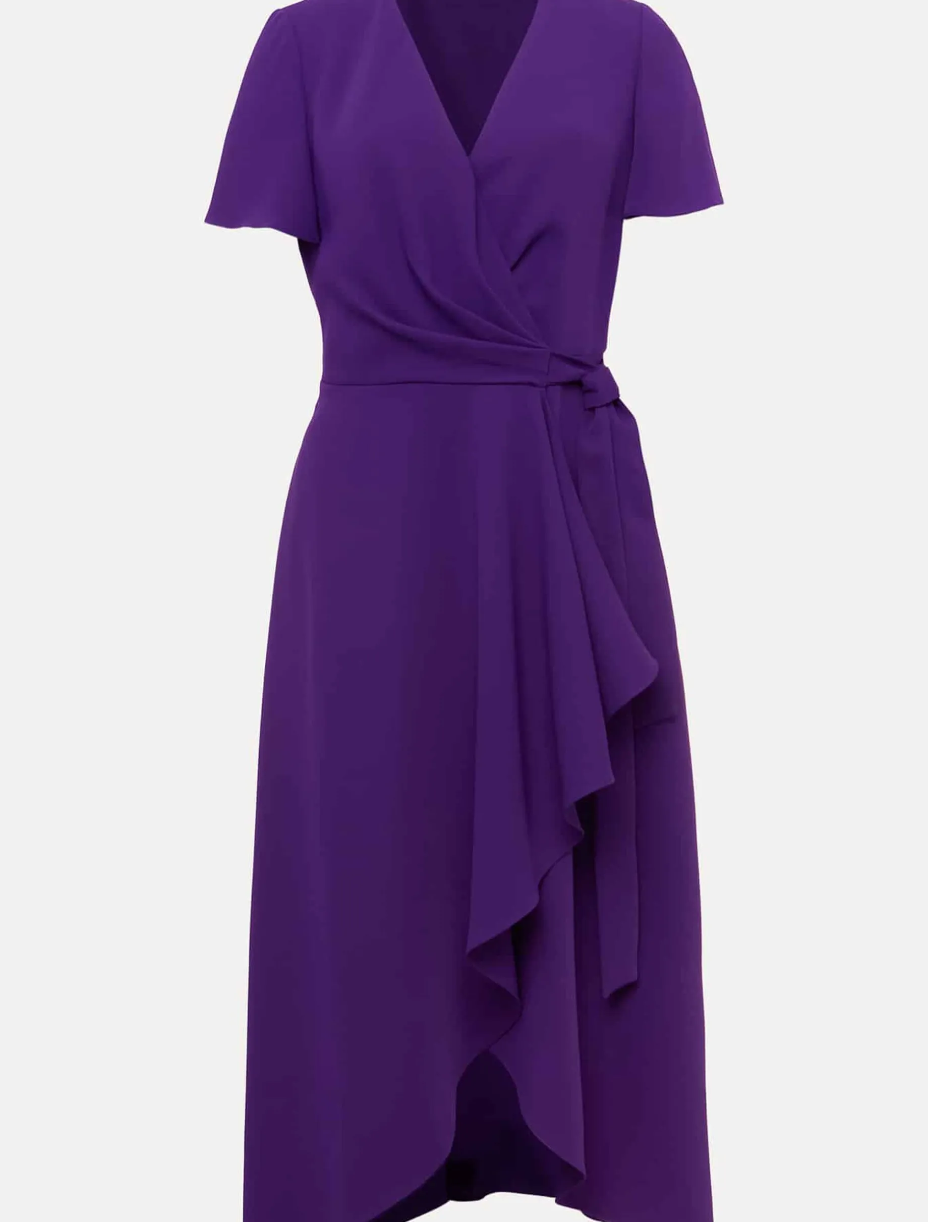 Julissa Ruffle Wrap Midi Dress