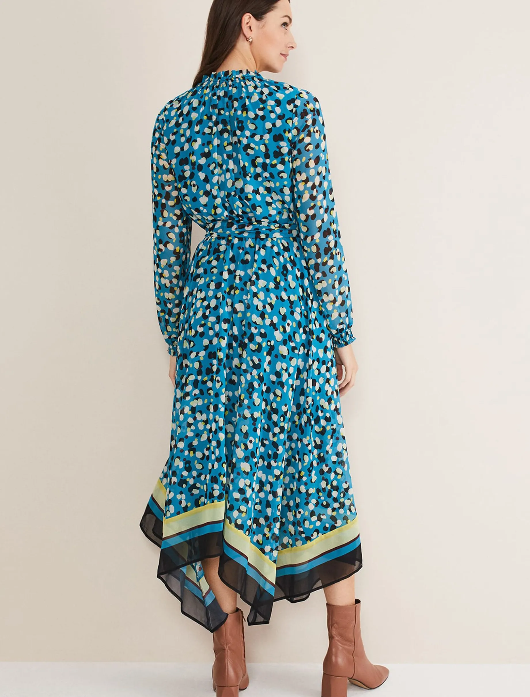 Juno Border Hem Midi Dress