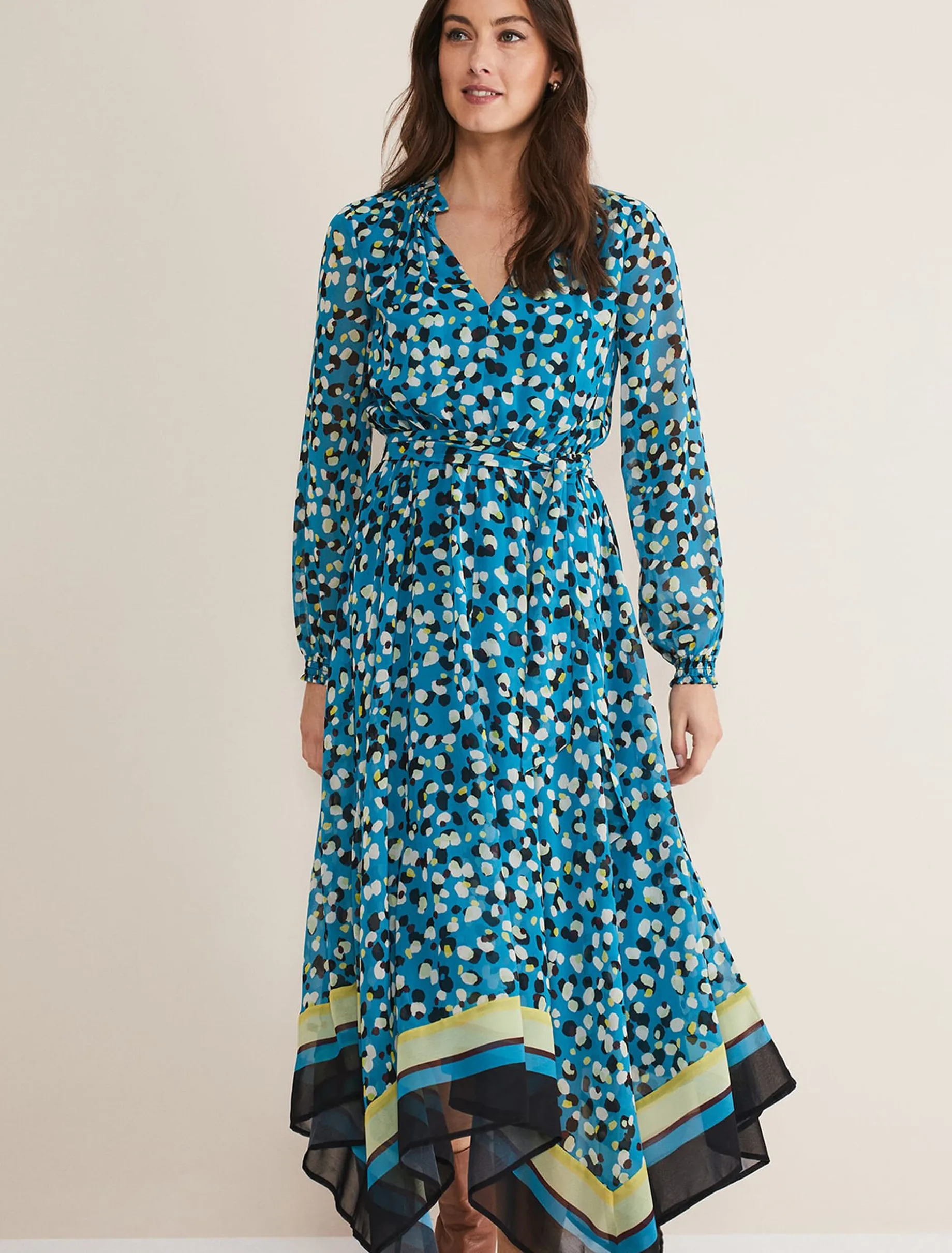 Juno Border Hem Midi Dress