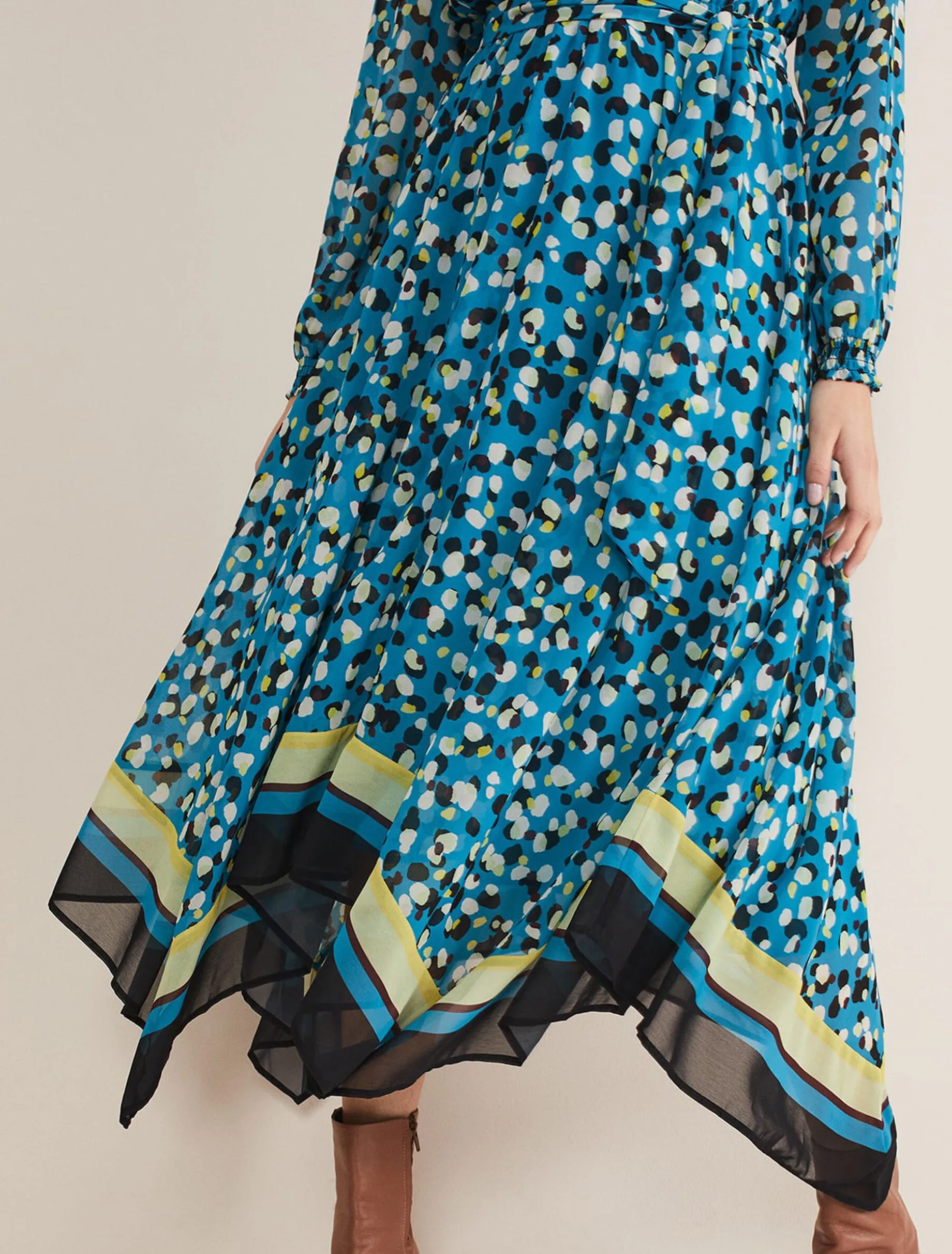 Juno Border Hem Midi Dress