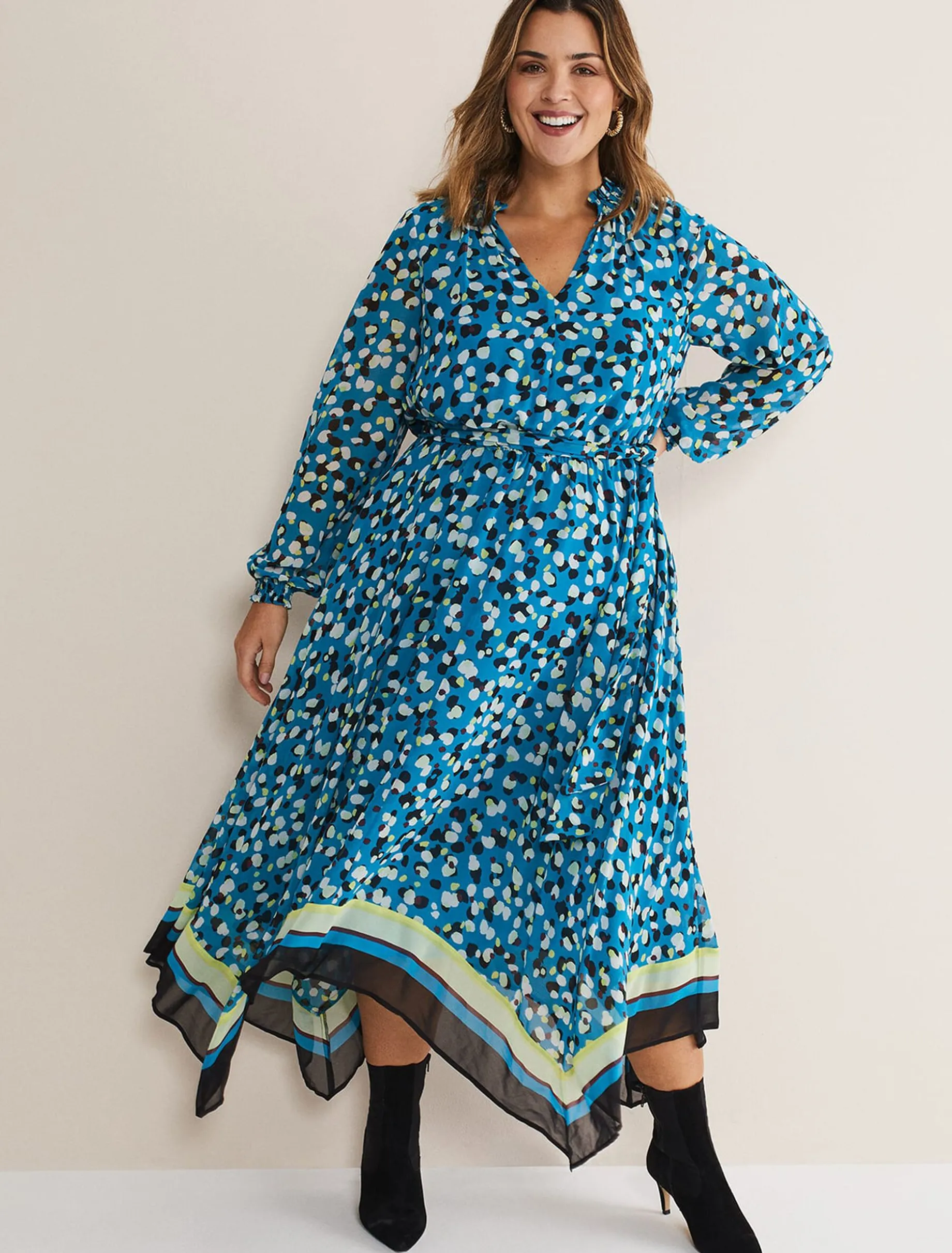 Juno Border Hem Midi Dress