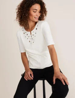Kailee Eyelet Top
