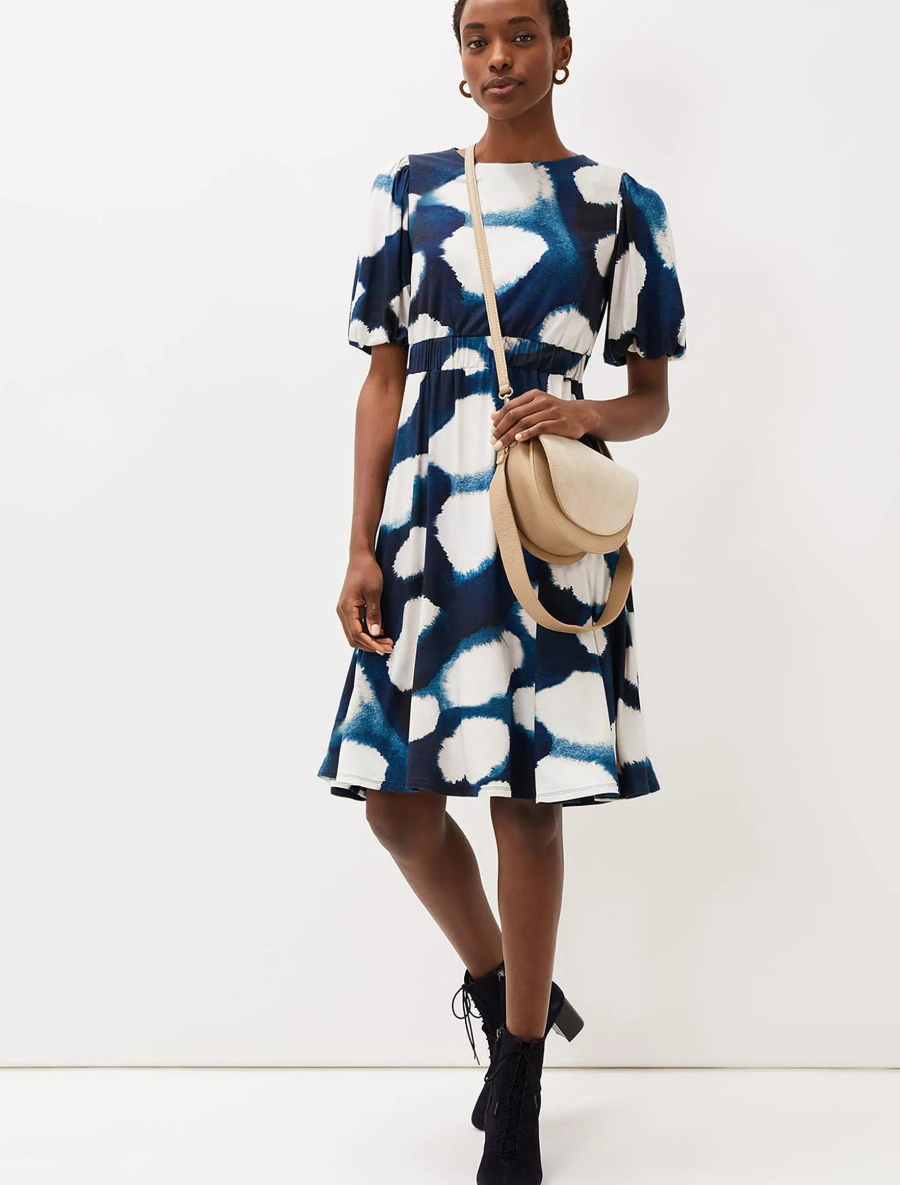 Kaitlyn Abstract Spot Print Dress