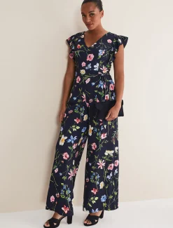 Kallie Floral Wide Leg Jumpsuit