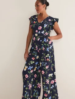 Kallie Floral Wide Leg Jumpsuit